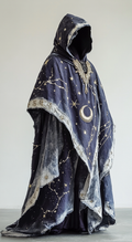 Magician Hooded Gorgeous Contrast Color Cape Jacket cdf0