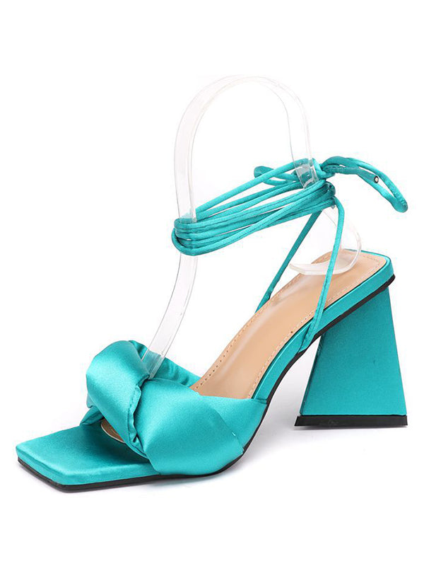 Fish Mouth Straightened High Heel Sandals