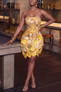 Women's Elegant Party Summer Bloom Embroidered Dress