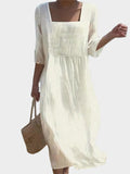 Unofficial Linen Dress with Natural Comfort and Elegant Simplicity