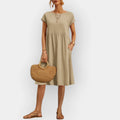 Midi Dress with Clean Lines