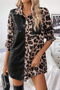 Women's Casual Sequined Printed Shirt