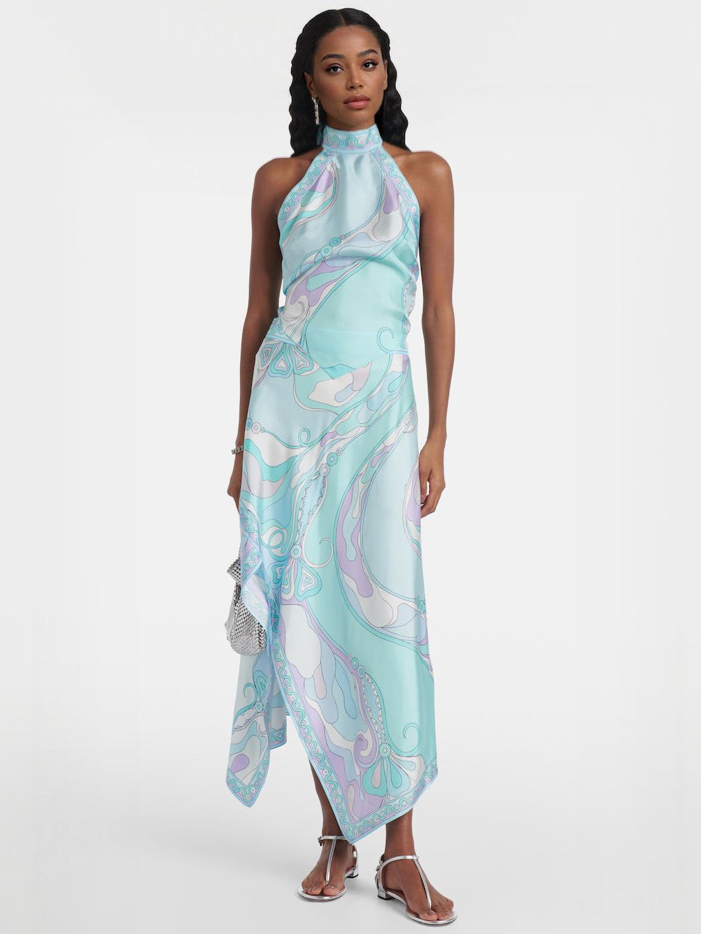 Unique Psychedelic Swirl Print Skirt Two-piece Set