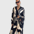 Two-Piece Set with Elegant Geometric Design
