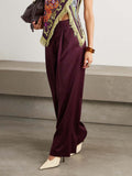 Exquisite And Versatile Satin Suit Pants