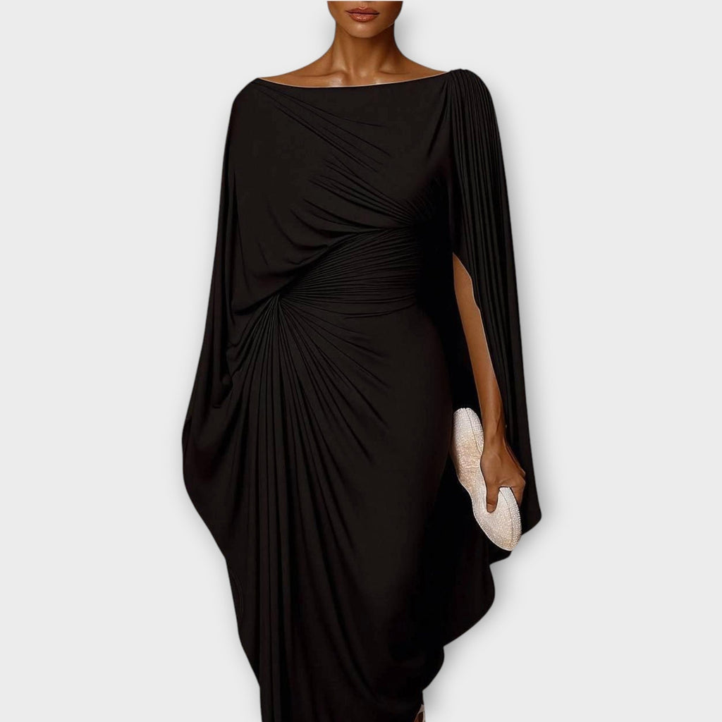 Draped One-Shoulder Evening Elegance Gown