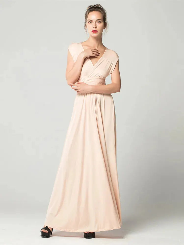 Marzella Multiway Maxi Dress – Tie Wrap Bridesmaid and Formal Occasion Gown in Multiple Colours