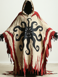 Halloween exaggerated design hooded cape  f36b
