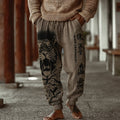 Japanese Style Tiger Print Casual Pants