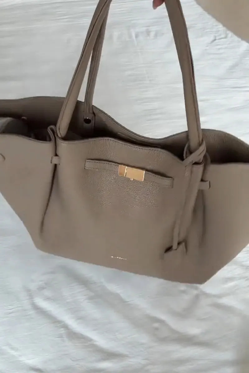Women's Fashion One Shoulder Leather Tote Bag