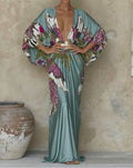 Women's Elegant Vintage Printed Robe