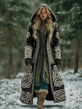 Women's Celtic Knot Irish Art Hooded Knit Cardigan