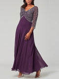 Chiffon Temperament Sequins Wedding Women's Dress