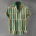 Men's Vintage Geometric Pattern Casual Shirt