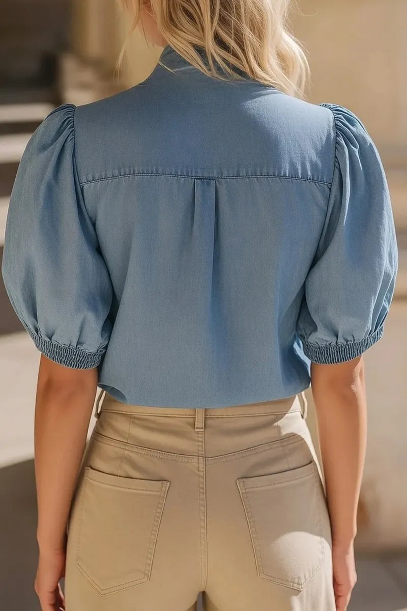 Ladies' Hot Selling Casual Thin Denim Top