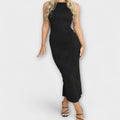 Elegant Long Sleeveless Dress