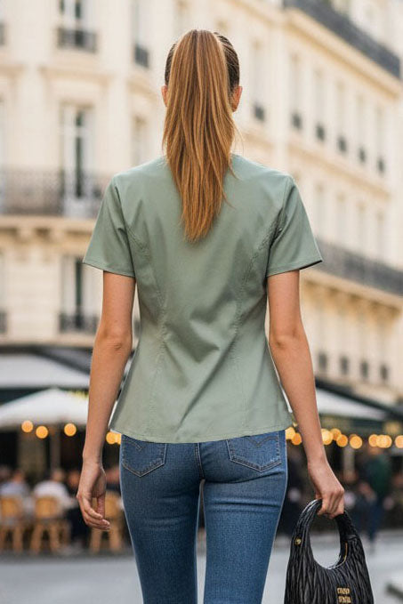 CONTOUR ZIP BLOUSE