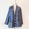 Japanese Style Kantha Quilted Splicing Kimono