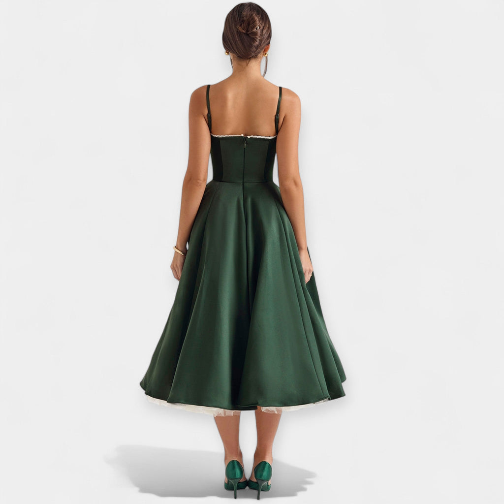 Midi Dress with Tulle and Style