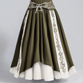 Women's Vintage Viking Rune Cotton And Linen Casual Skirt