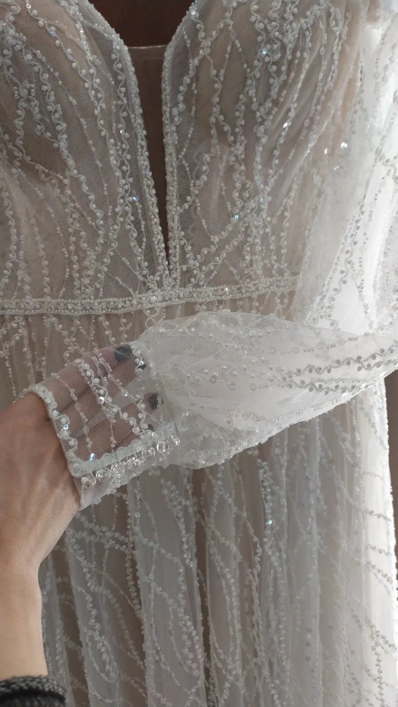 boho summer beach long ivory bride bridal wedding dress plus size adjustable brilliant bridal lace a line tulle open wedding unique bohemian
