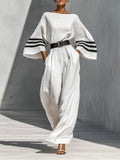 Loose And Comfortable Linen And Cotton Jumpsuit