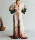 Women's Elegant Vintage Printed Robe