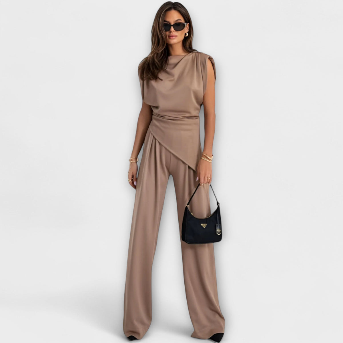 Asymmetric Set with Dramatic Shoulders