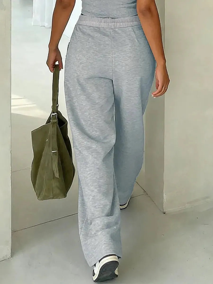 Women's Fashion Casual Solid Color Cotton Pants