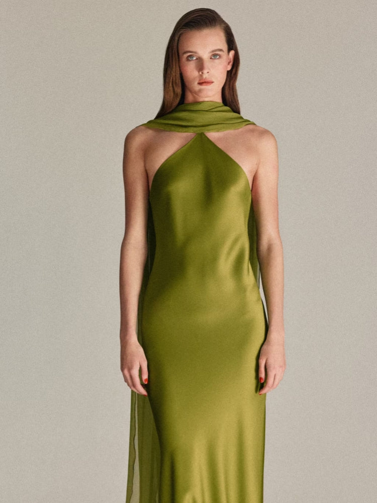 The Detachable Cape Dress
