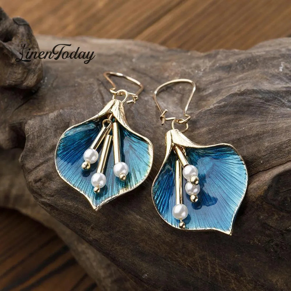 Pearl tassel ear jewelry long accessories
