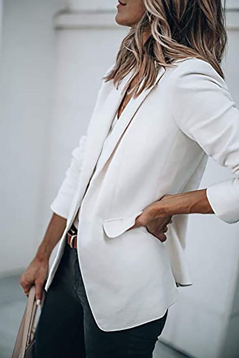 Casual Turndown Collar Coat