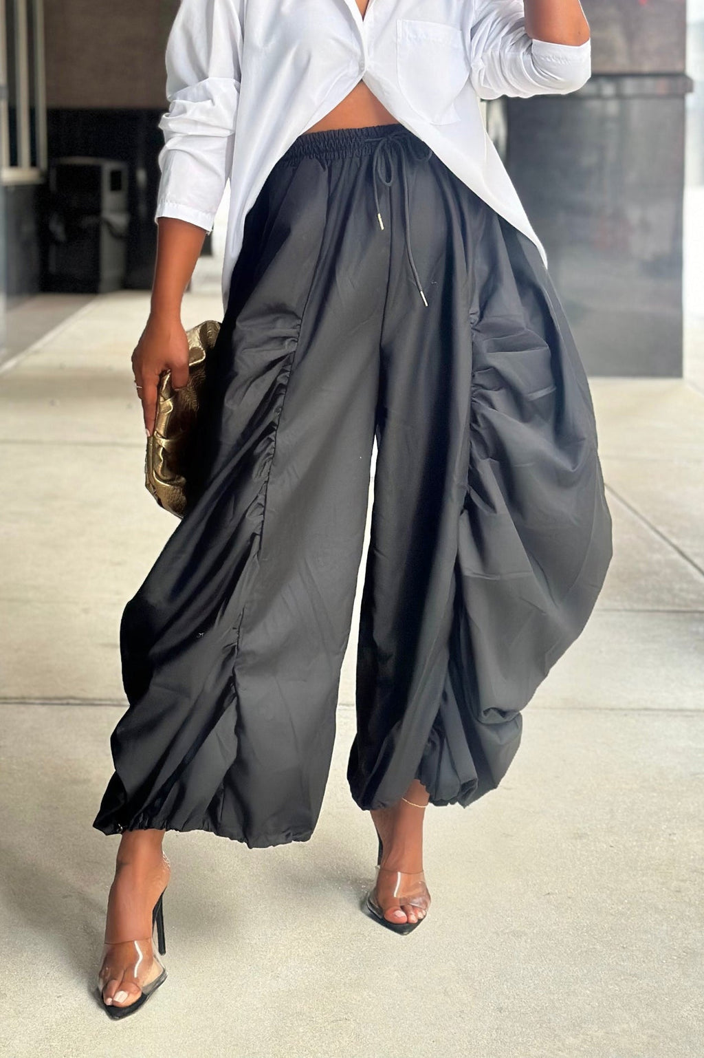 Women's Casual Comfortable Pleated Loose Pants