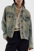 Women's Antique Wash Denim Jacket