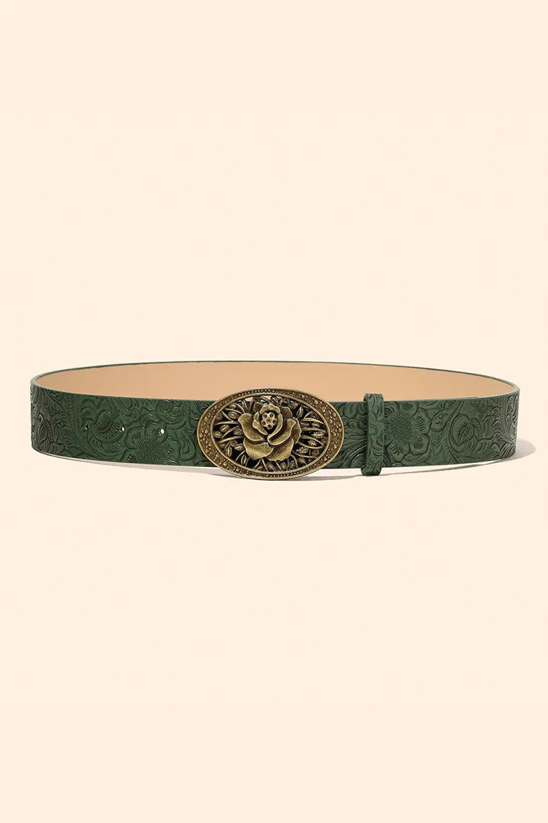 Vintage Embossed Design Belt For Stylish Women