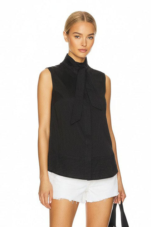 STITCH DETAIL DETACHABLE BOW TOP