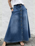 Women's Casual Denim A-line Skirt