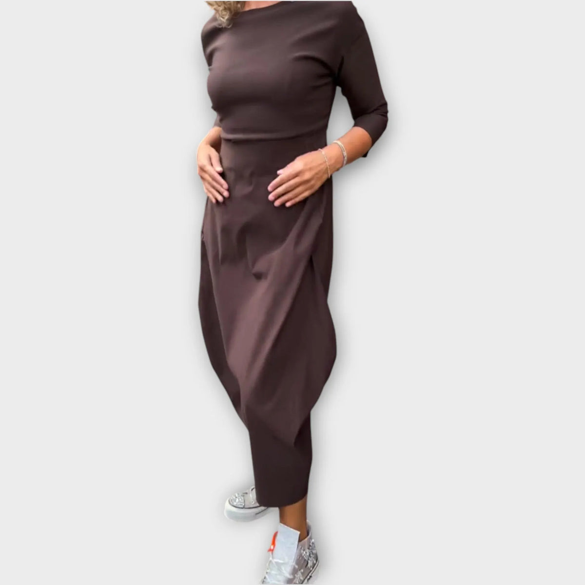 Casual Long Sleeve Maxi Dress