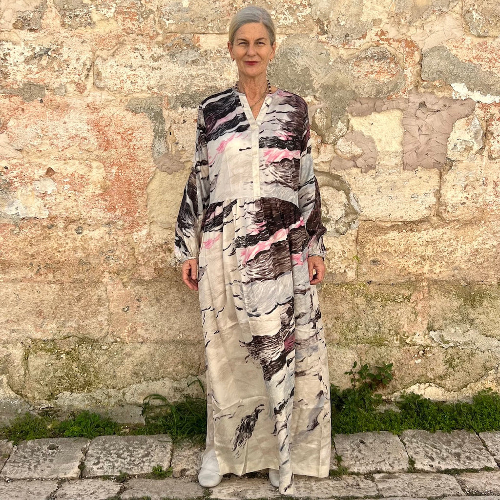 Antonella Silk Oversized Dress by Runaway Bicycle for