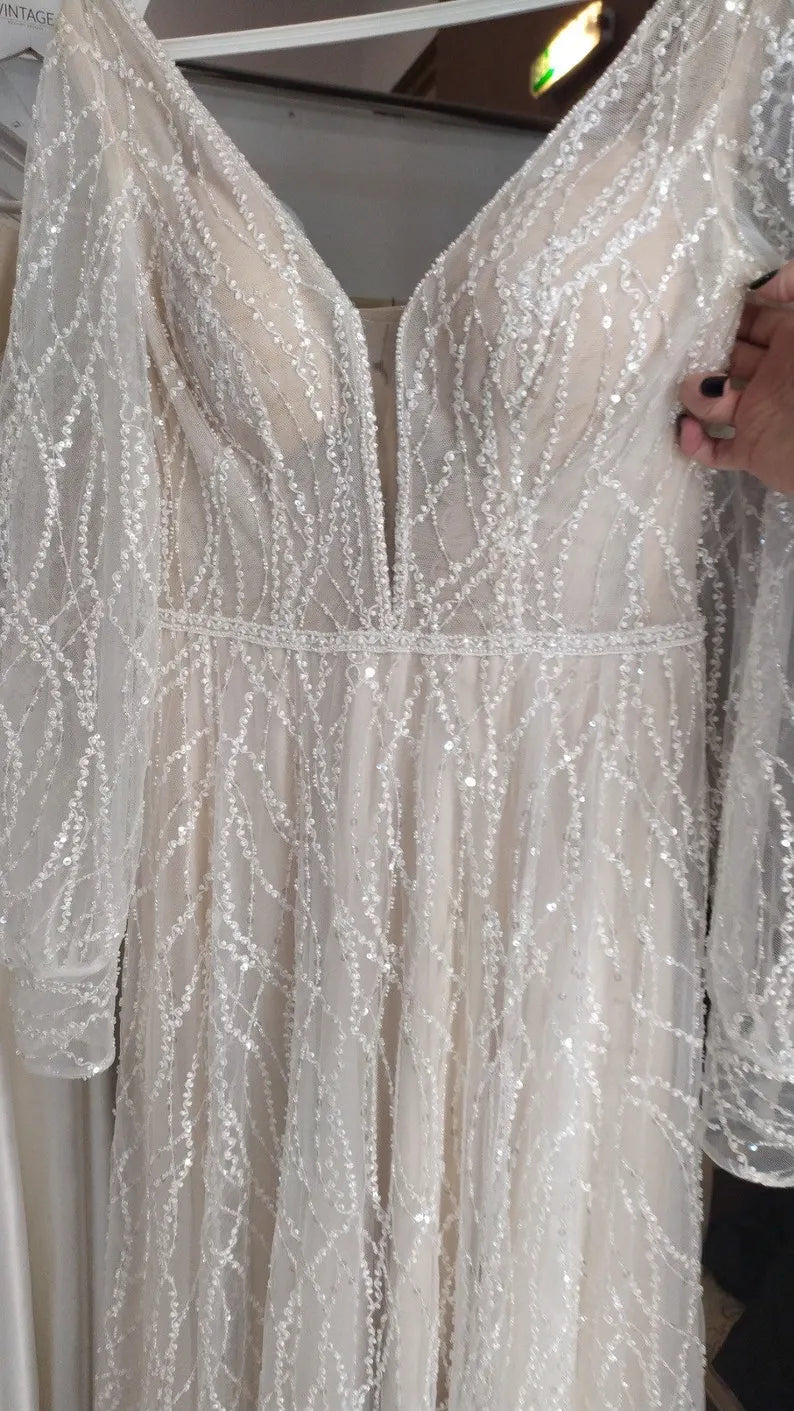 boho summer beach long ivory bride bridal wedding dress plus size adjustable brilliant bridal lace a line tulle open wedding unique bohemian