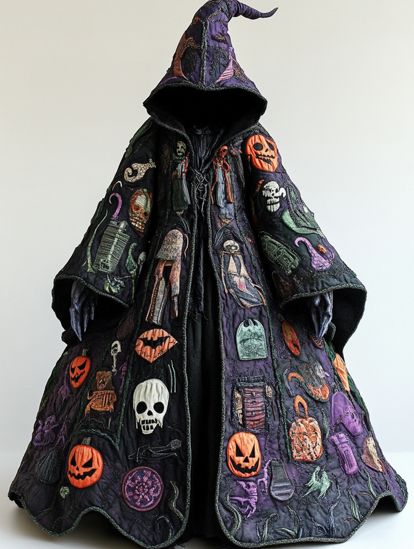 Halloween exaggerated design cape 333f