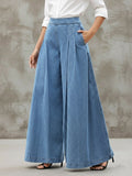 Women's Loose-fitting Minimalist Wide-leg Jeans