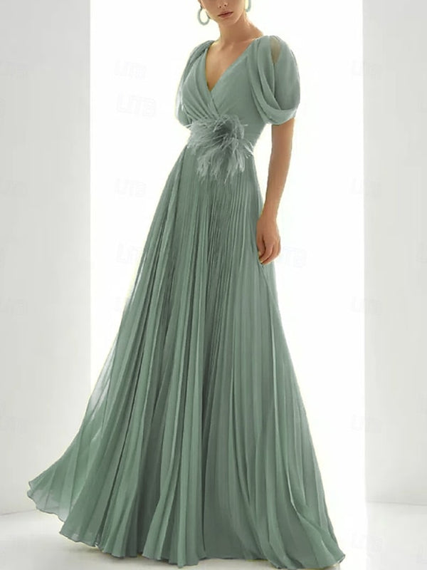 A-line Elegant Dress for Beach Wedding