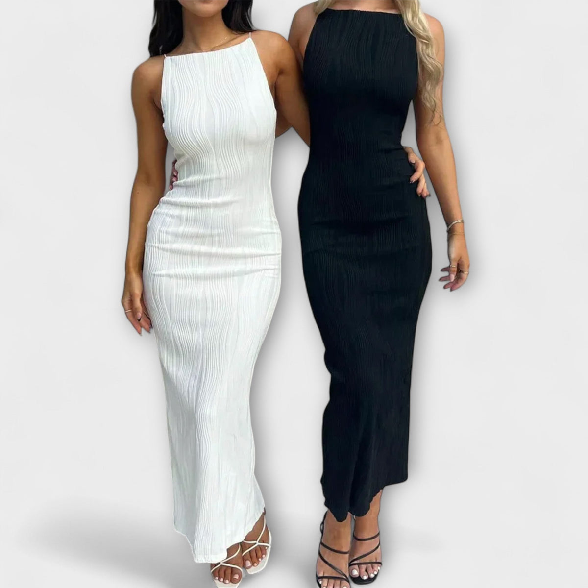 Elegant Long Sleeveless Dress