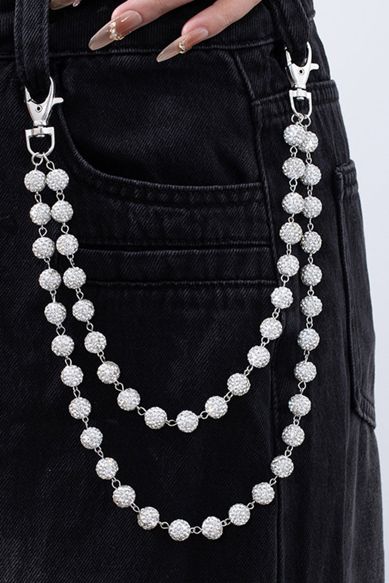 Women's Fashion Diamond Studded Ball Chain
