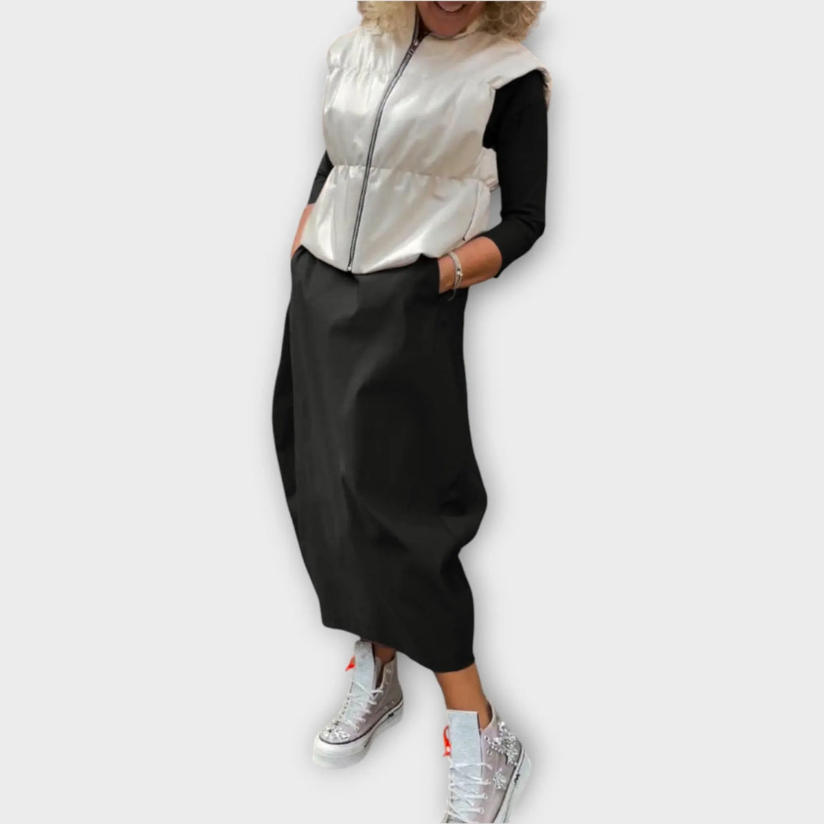 Casual Long Sleeve Maxi Dress