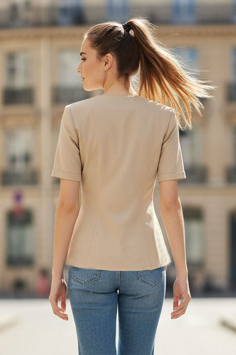 CONTOUR ZIP BLOUSE