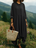Elegant Gown Peter Pan Collar Dress