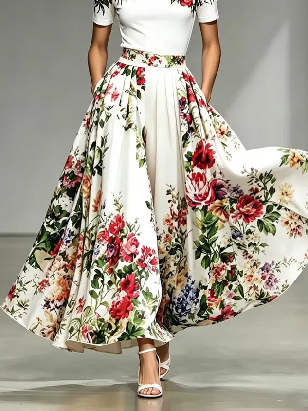 Urban Floral Maxi Skirt