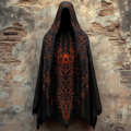 wizardChurch style printed embroidered hooded cape robe 2a77